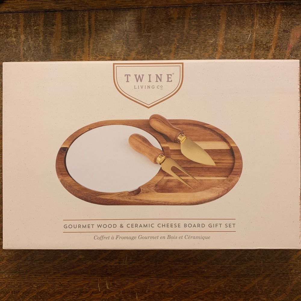 Twine Living Co cheese board gift set